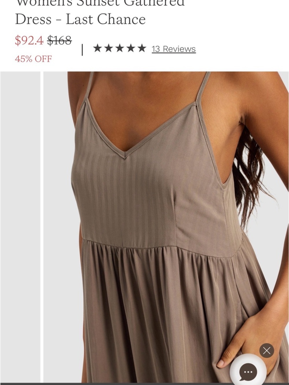 Cozy Earth | Womens Sunset Gathered Dress - Picture 2 of 5